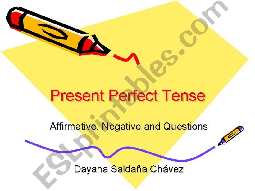 Present Perfect Power Point powerpoint