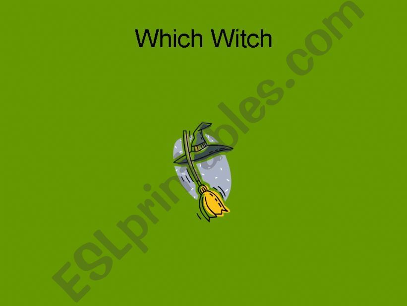 Which Witch powerpoint