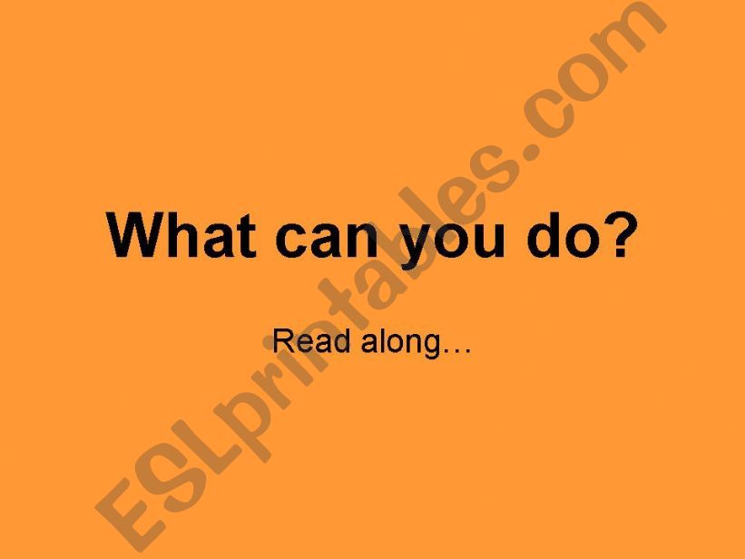 what can you do?? powerpoint