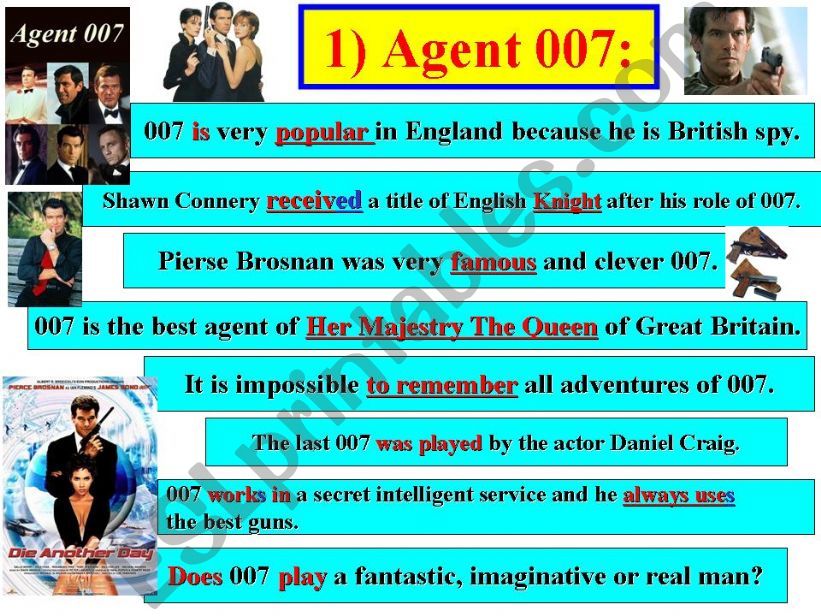 Agent 007: Movie Star and Super-Hero.