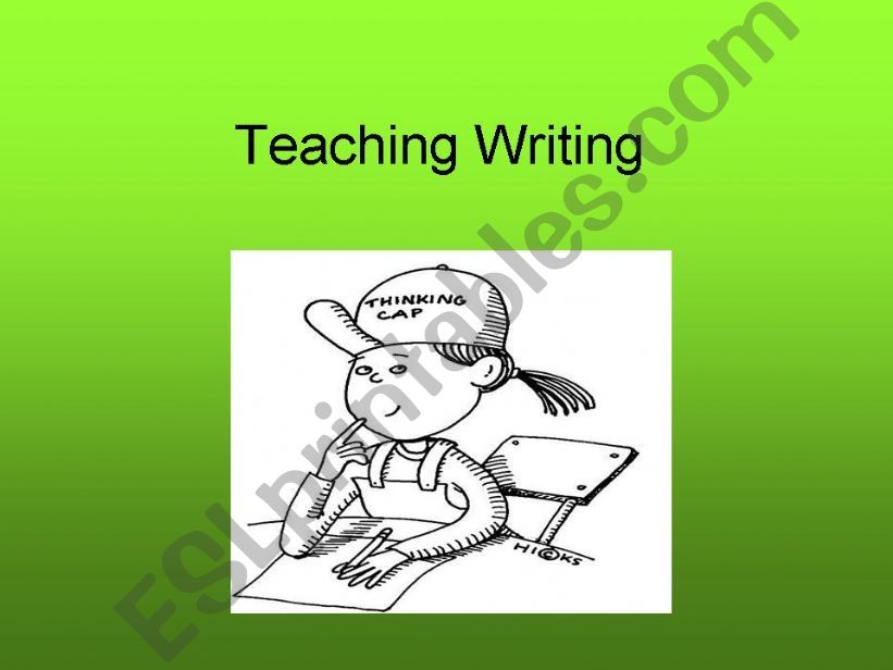teaching writing powerpoint