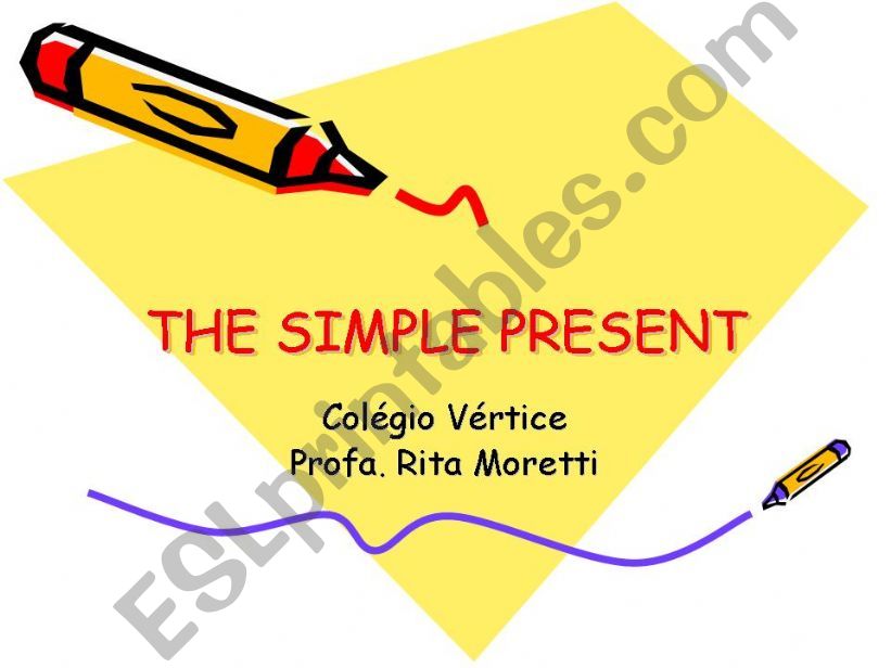 The Simple Present Tense powerpoint