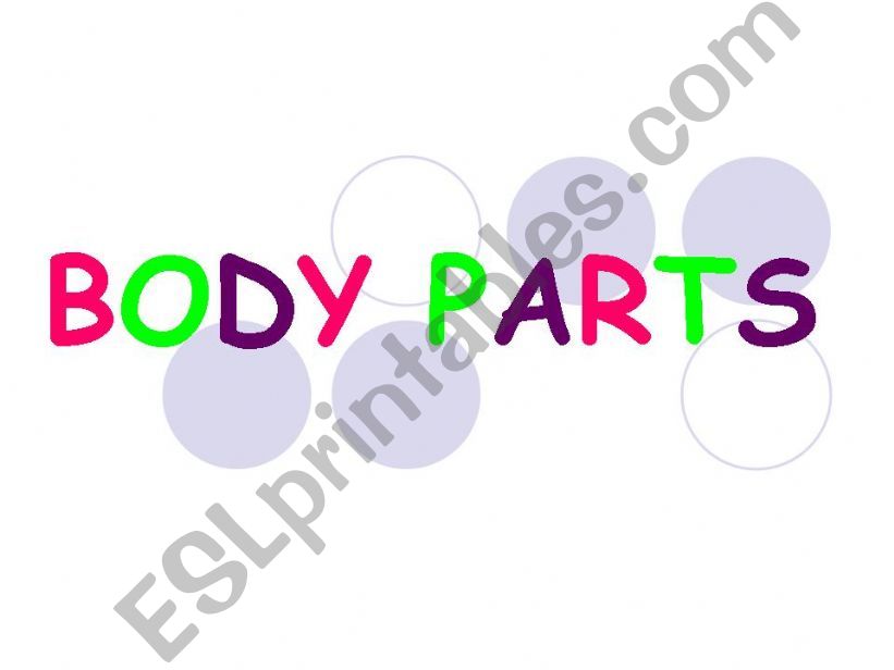 body parts powerpoint