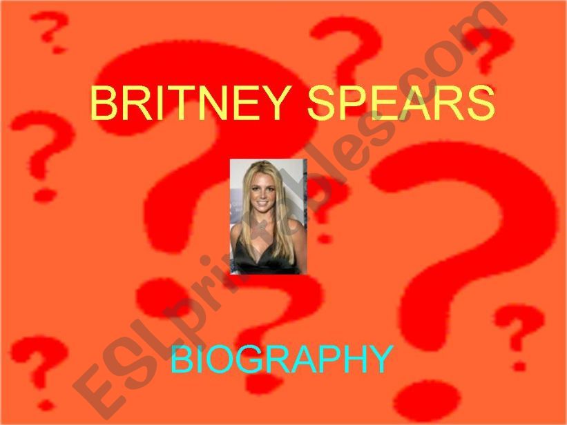 Britney Spears Biography powerpoint