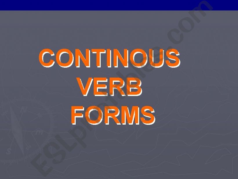 continuous verb forms powerpoint