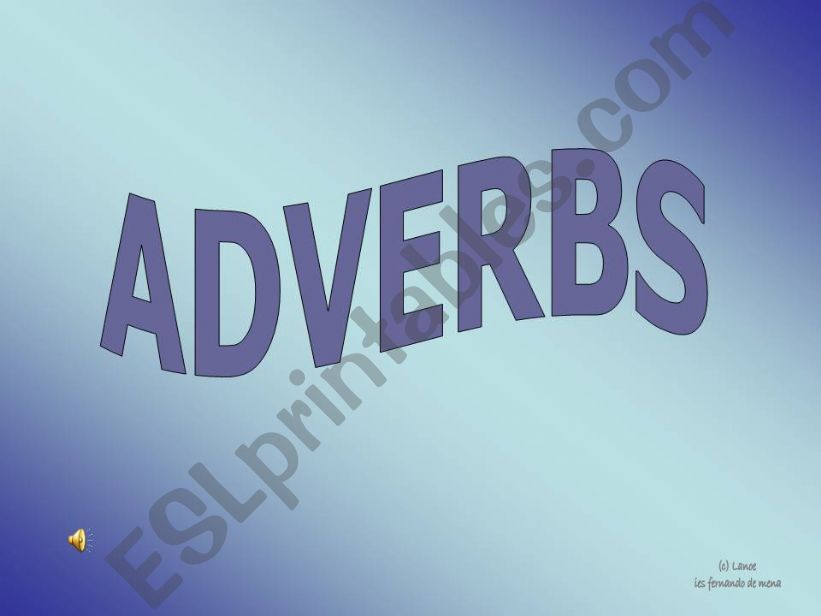 ADVERBS powerpoint