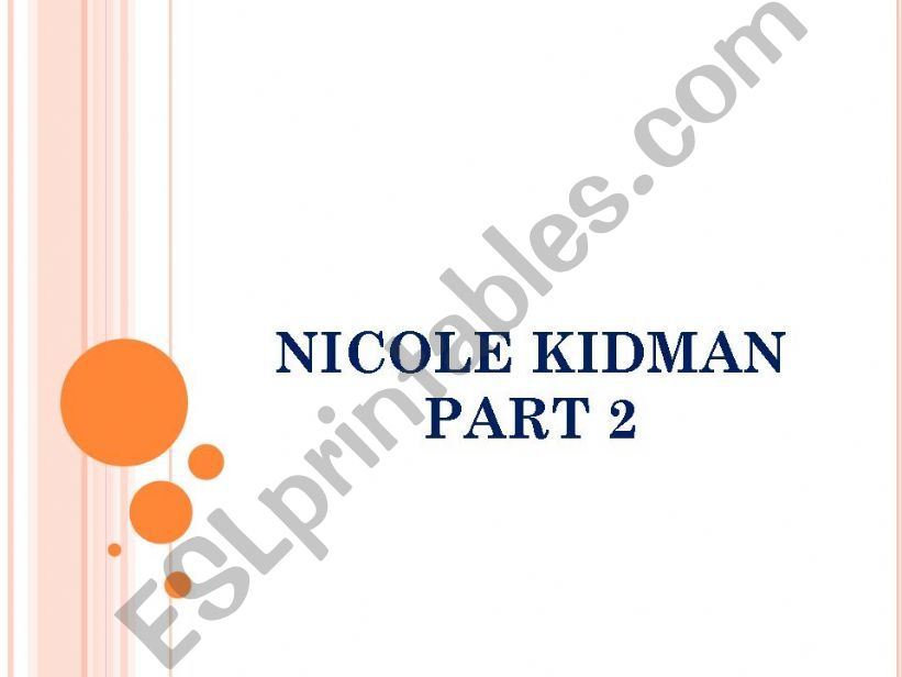 Nicole Kidman 2 powerpoint