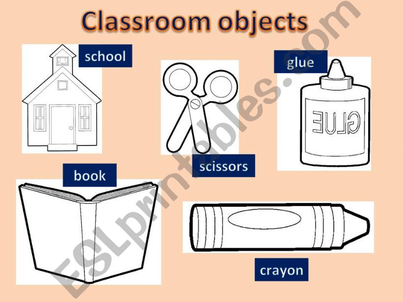 CLASSROOM OBJECTS powerpoint