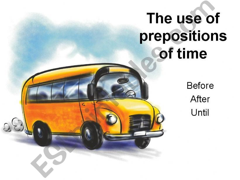 Prepositions of time powerpoint