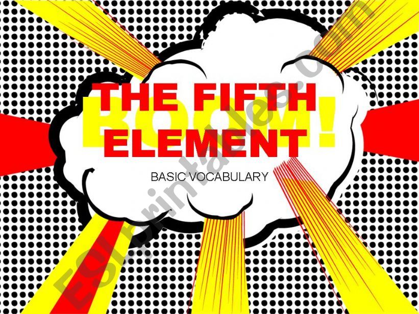 The 5th Element - key vocabulary activities