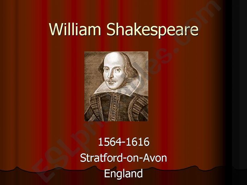 William Shakespeare powerpoint