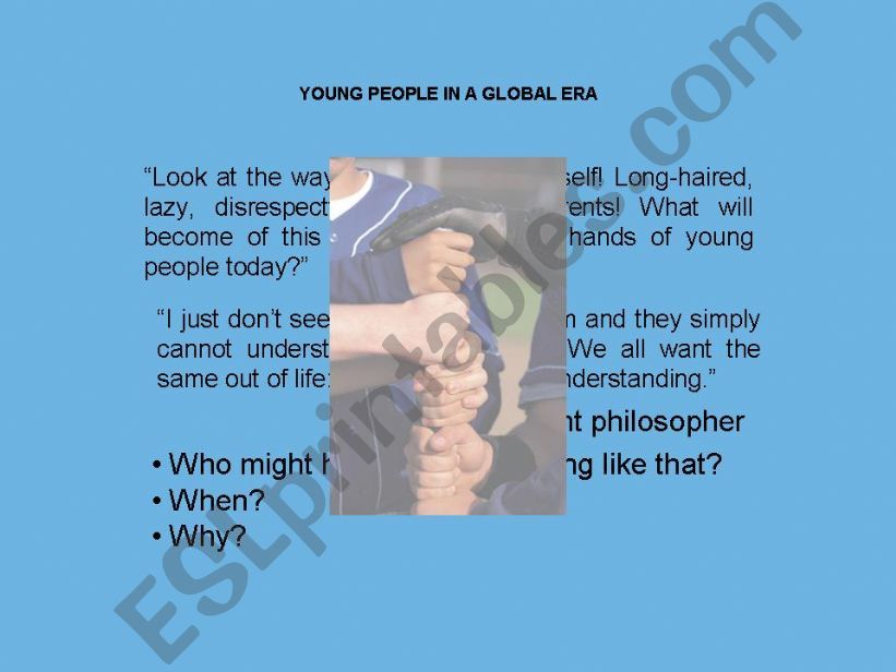 Young People in a Global Era powerpoint