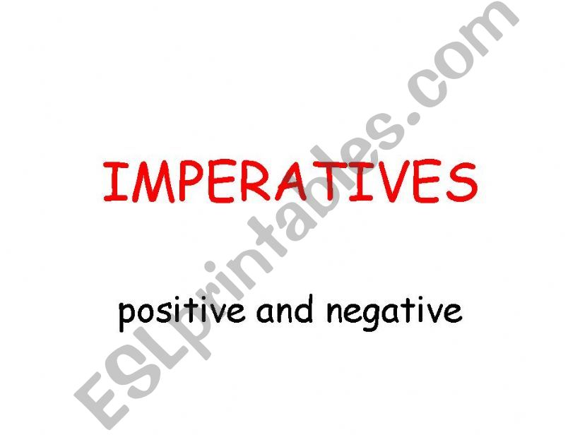 imperatives powerpoint