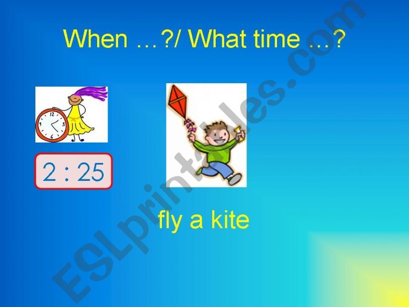 What time is it? powerpoint