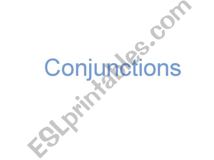 Conjunctions powerpoint