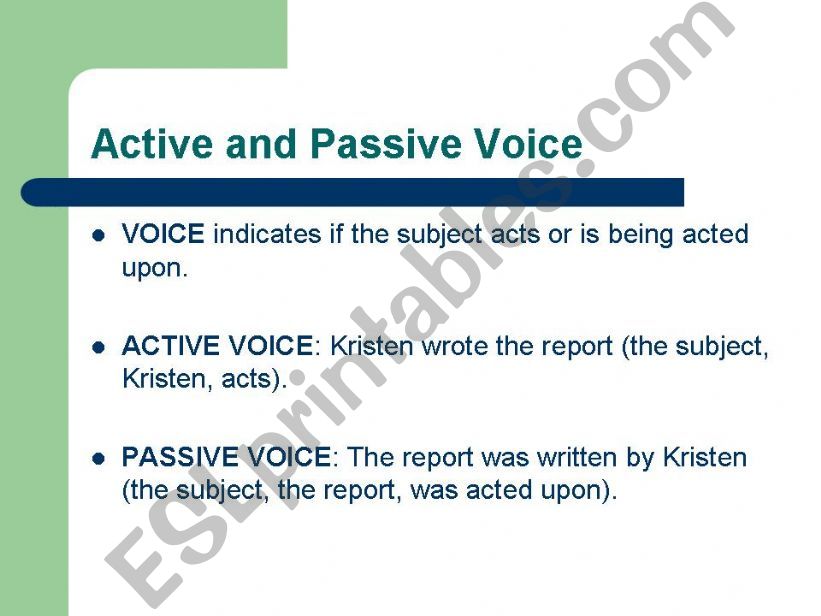 pasive voice powerpoint