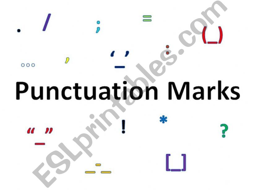 Punctuation Marks powerpoint
