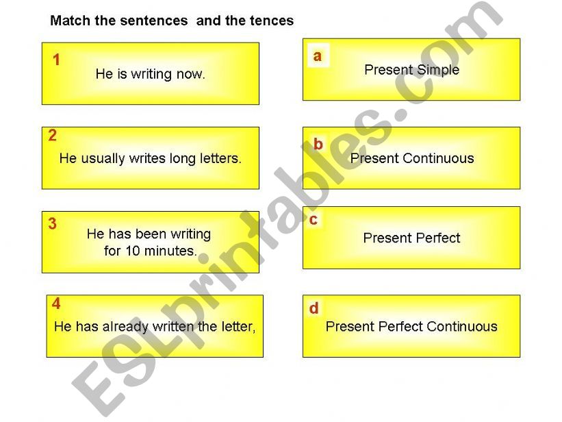 Present tenses powerpoint