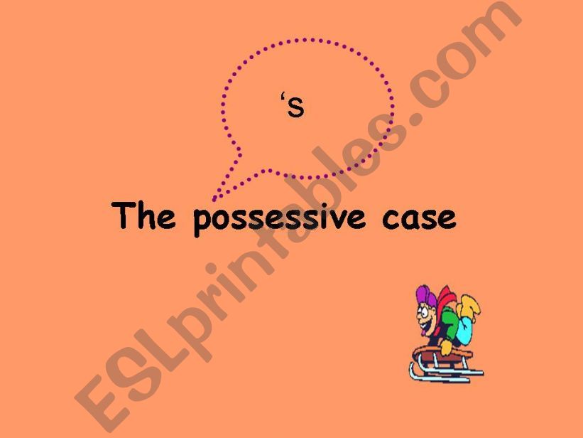 the possessive case powerpoint