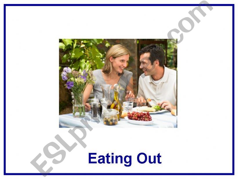 Adult Conversation - Eating out
