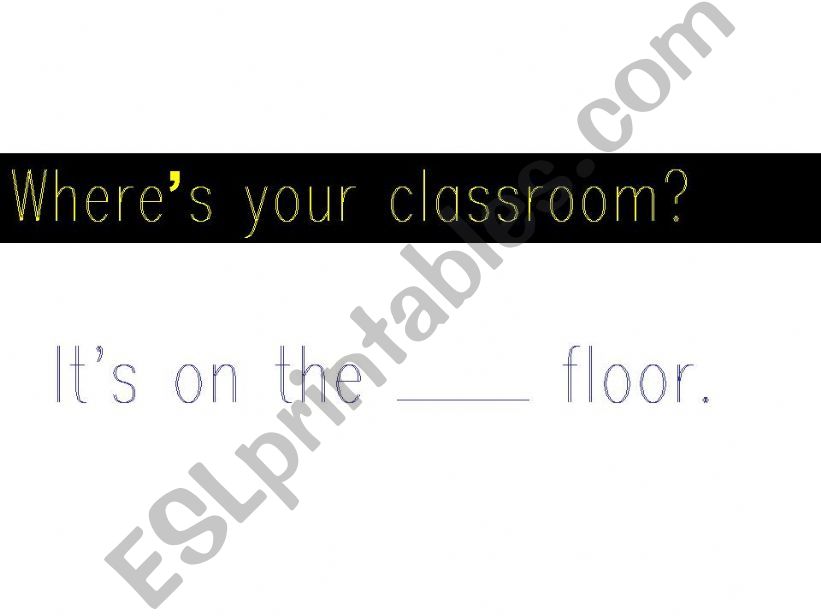 Where is your room? powerpoint