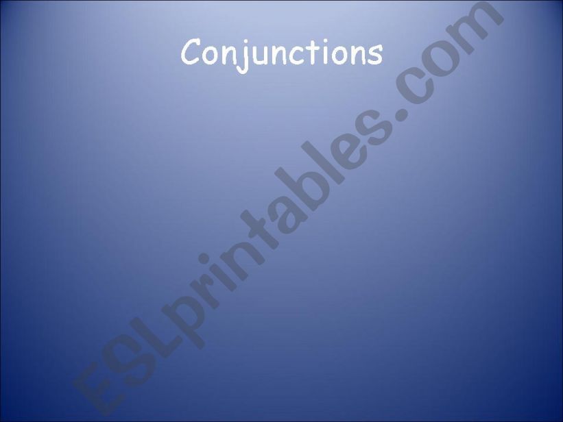 types of conjunctions powerpoint