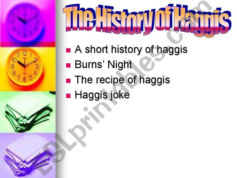 The history of haggis powerpoint