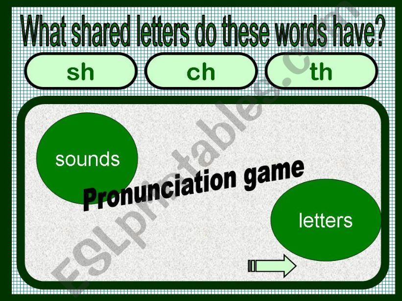 Pronunciation game. powerpoint
