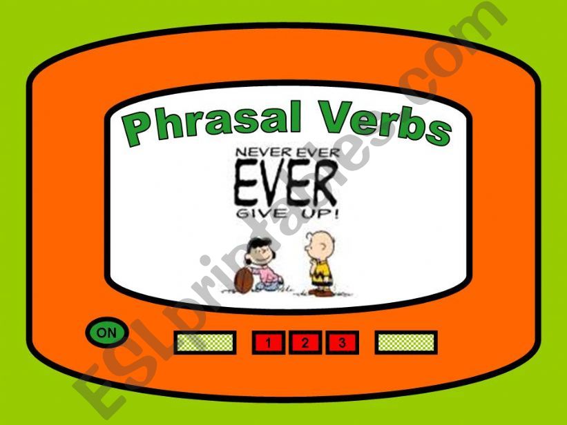 Phrasal Verbs - Game 01 powerpoint