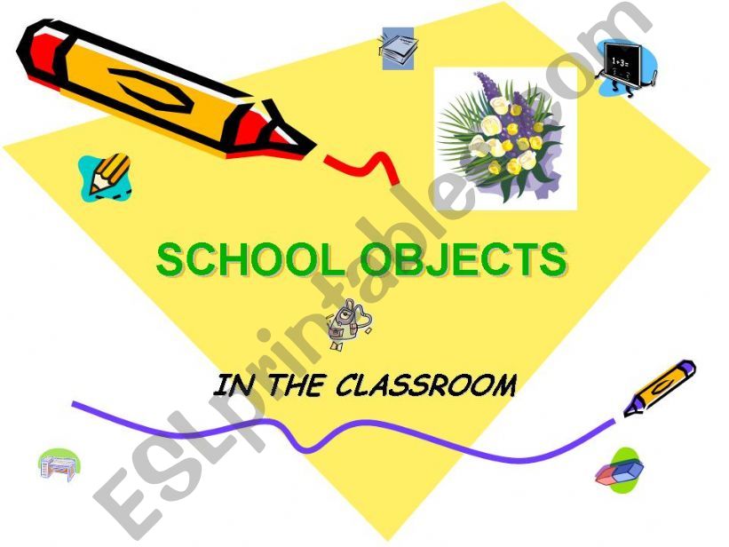 SCHOOL OBJECTS powerpoint