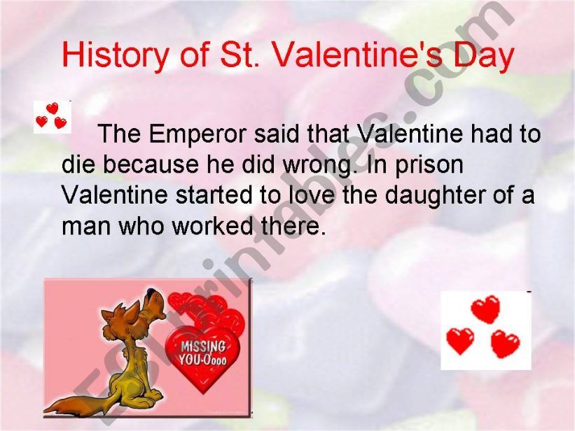 St Valentines Day Part Two powerpoint