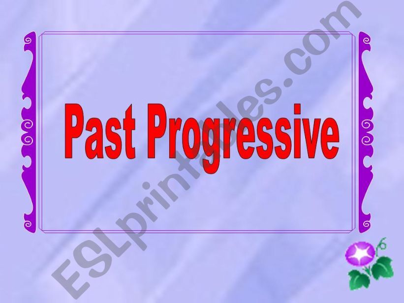 Past Progressive powerpoint