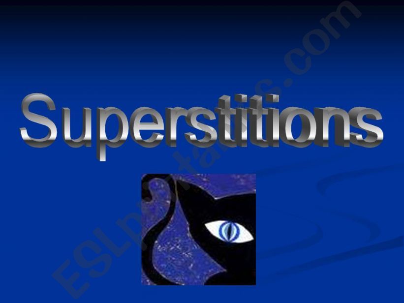 Superstitions powerpoint