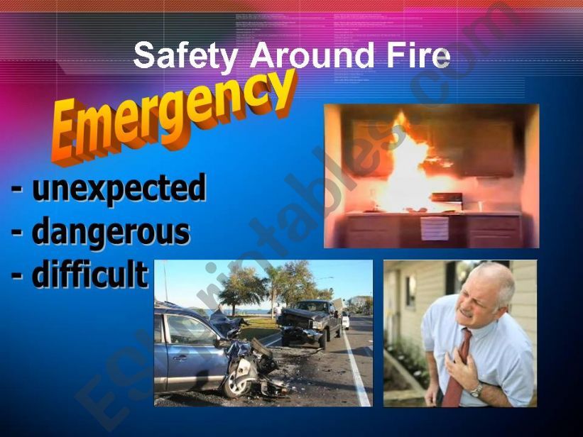 safety around fire  powerpoint