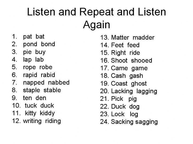 Pronunciation 1- Consonants: Stops