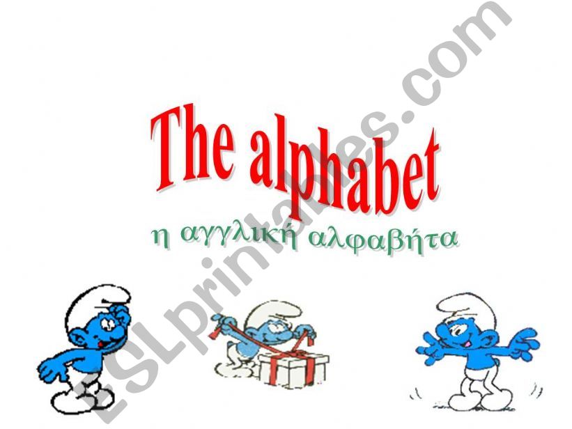 the english alphabet powerpoint