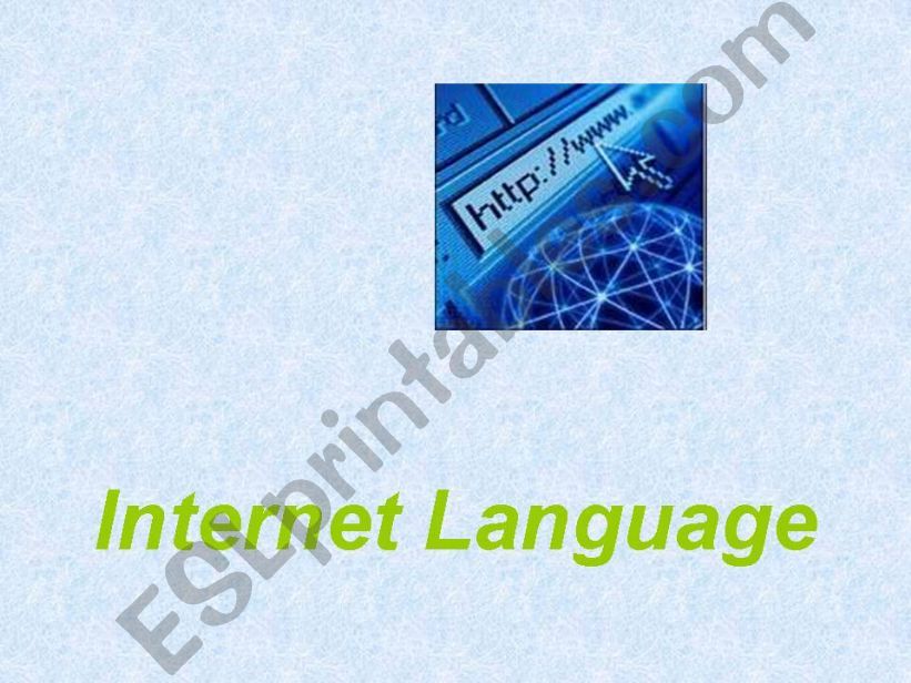 Internet Language powerpoint