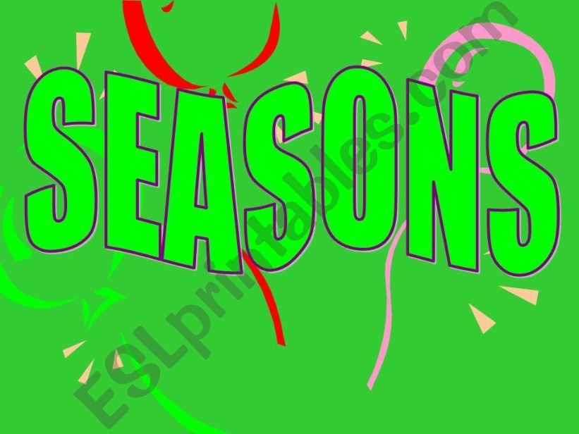 SEASONS powerpoint