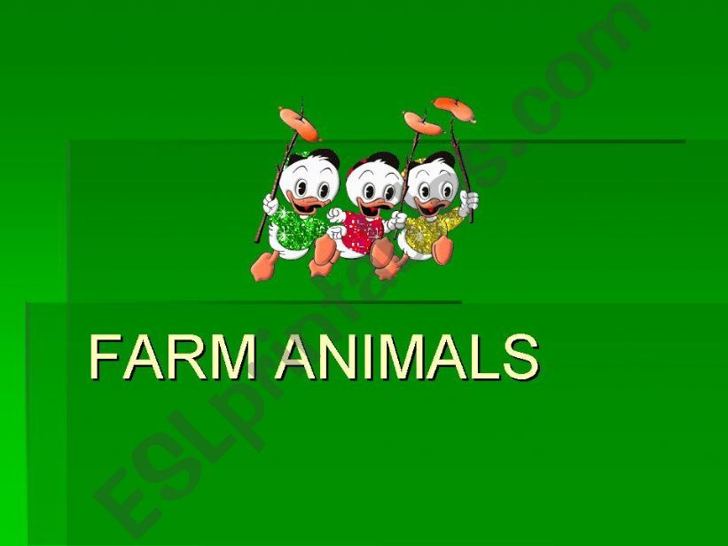 FARM ANIMALS powerpoint