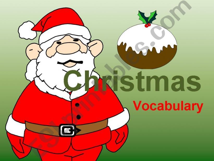 Christmas Vocabulary powerpoint