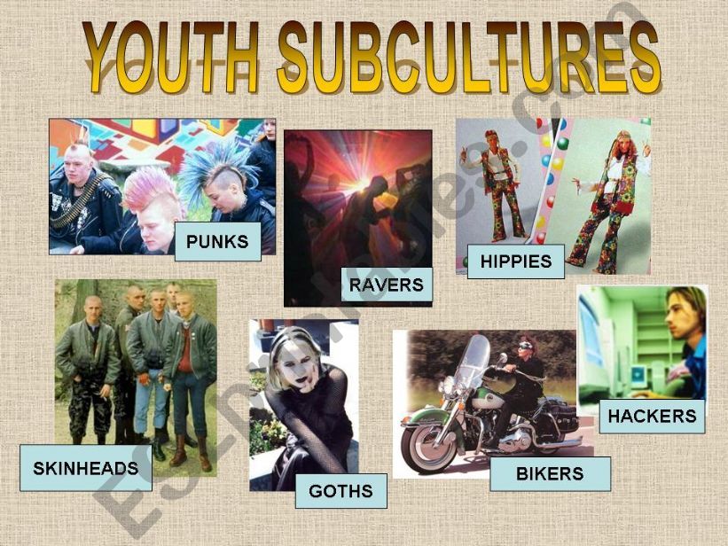 Youth Subcultures powerpoint