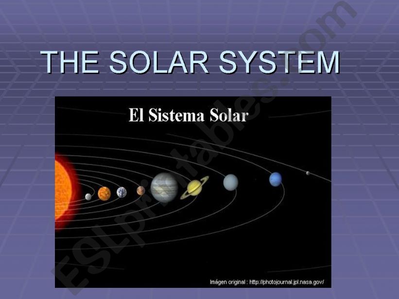 THE SOLAR SYSTEM powerpoint