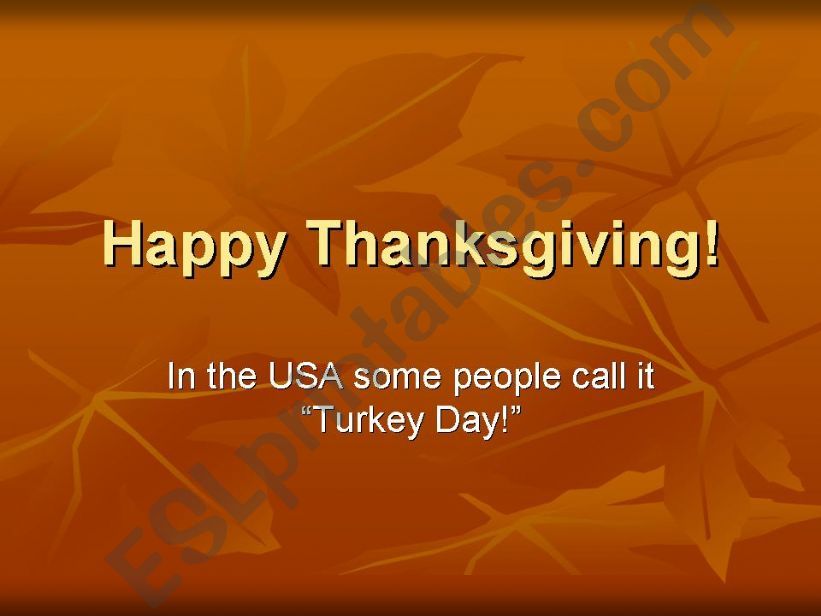 Thanksgiving and Chuseok powerpoint