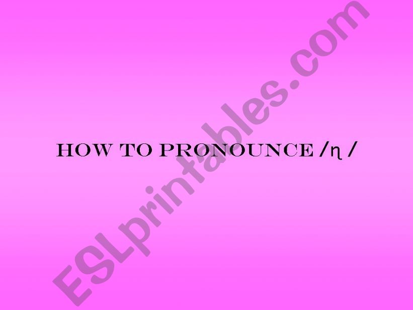 pronunciation powerpoint