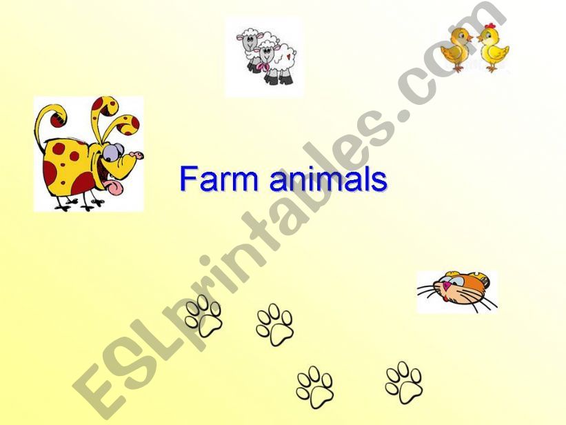 Farm animals powerpoint