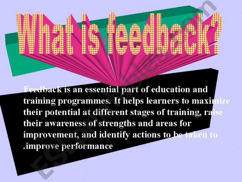 Feedback technique powerpoint