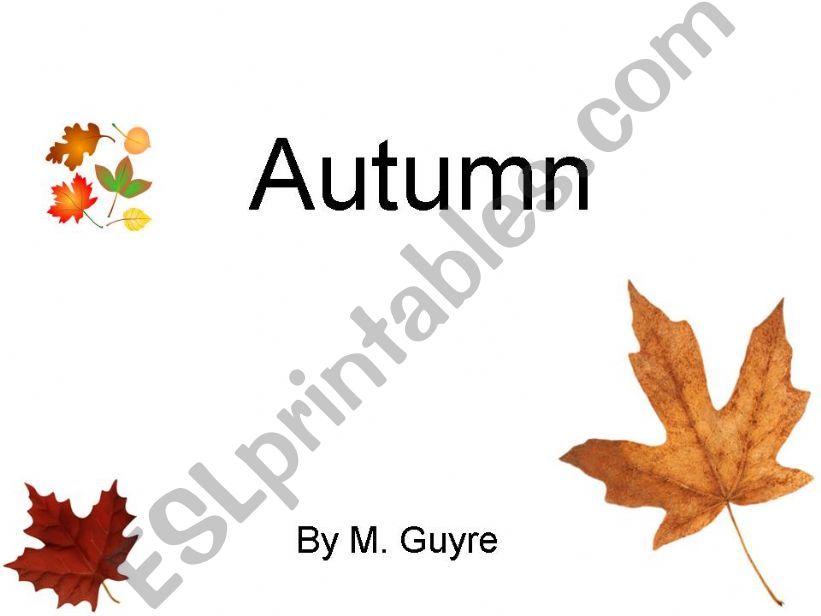 Autumn part one powerpoint