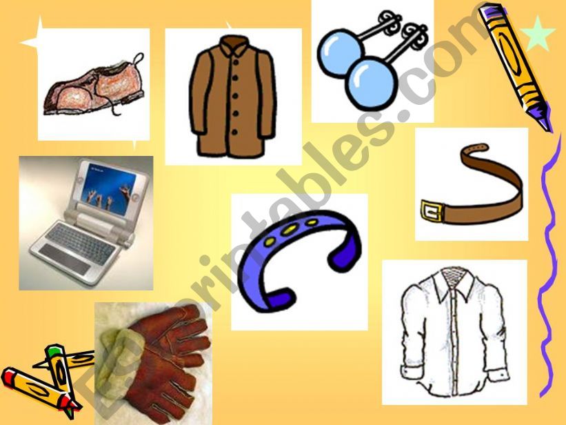 objects and items powerpoint