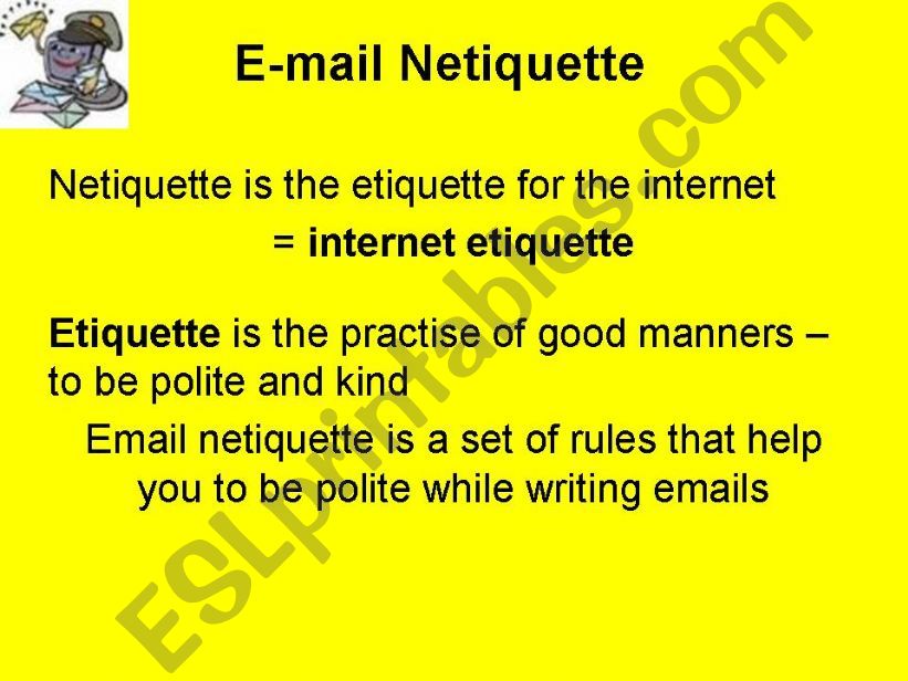 email netiquette powerpoint