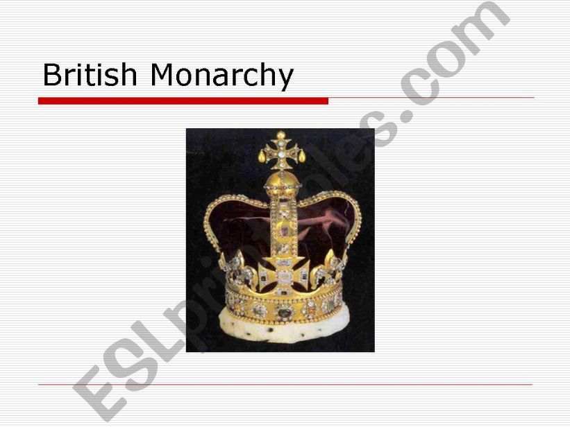 British Monarchy powerpoint